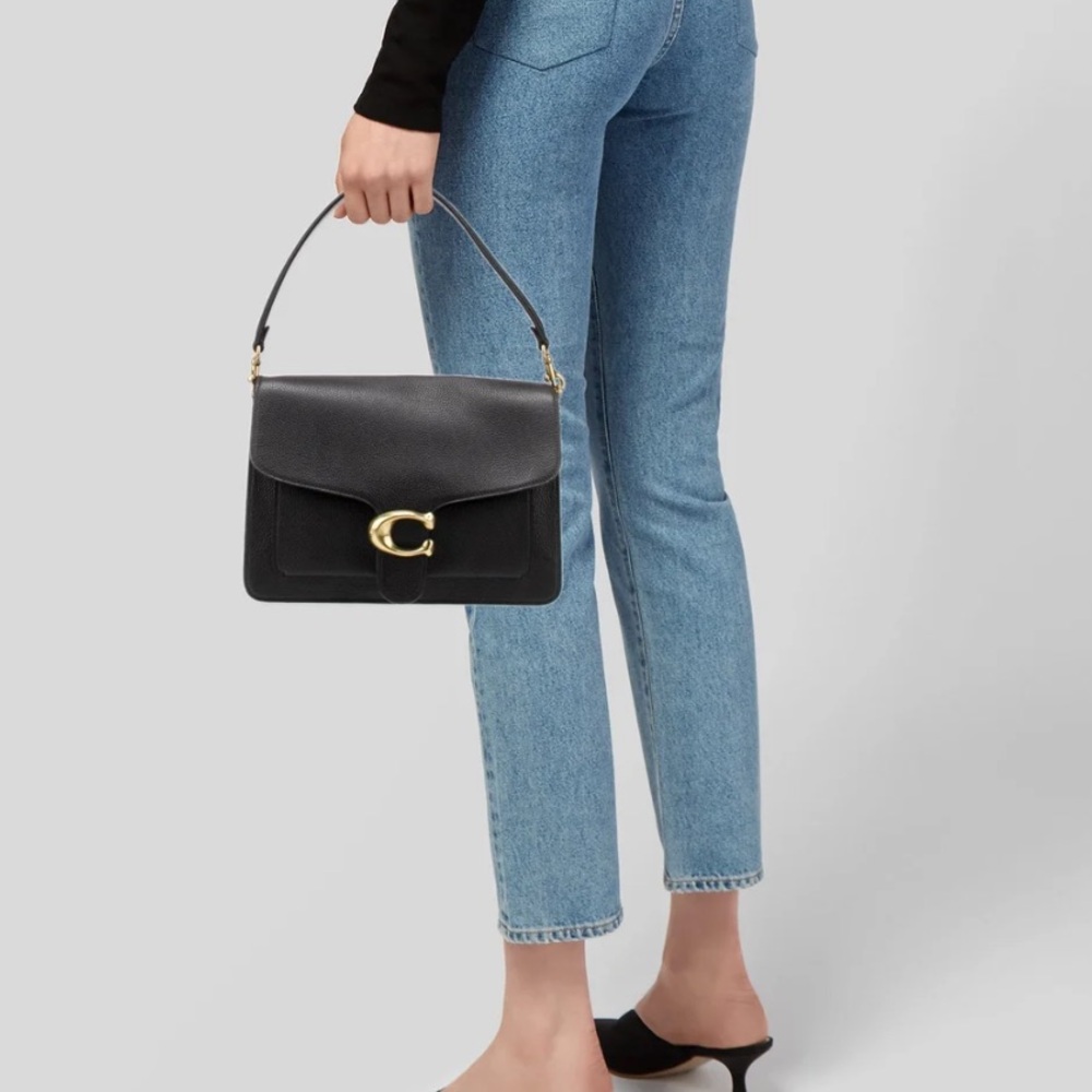Coach Blue Shoulder Bag Elegant Design